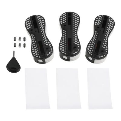 bohally Rudder Slot Fin Boxes Surfboard Fin 0 Degree for Center Fin Box + 5 Degree for Side Fin Box Easy to Install with Screws and Key