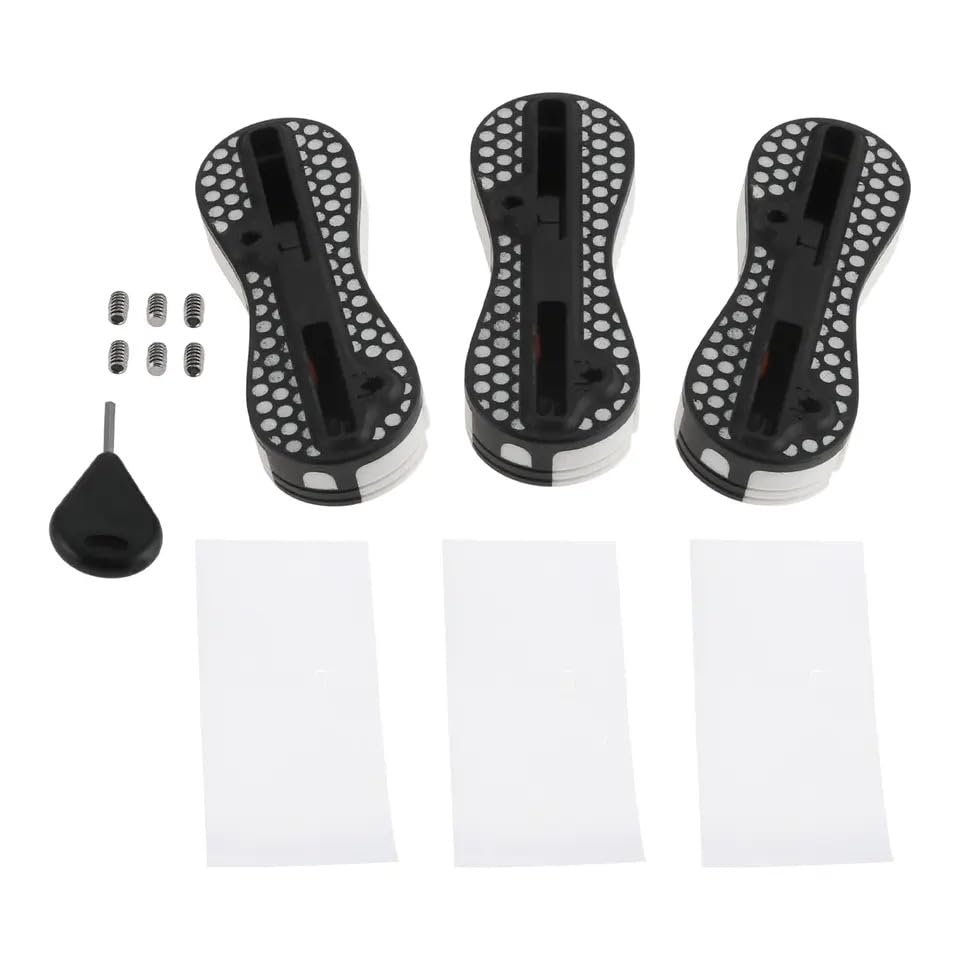 bohally Rudder Slot Fin Boxes Surfboard Fin 0 Degree for Center Fin Box + 5 Degree for Side Fin Box Easy to Install with Screws and Key