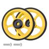 2pcs Folding bike 60mm easy wheel for brompton easywheel aluminum alloy (gold) view 1
