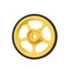2pcs Folding bike 60mm easy wheel for brompton easywheel aluminum alloy (gold) view 2