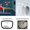 2pcs Transition Photochromic Bifocal Reading Glasses for Women Cat Eye Bling Rhinestone Reading Glasses (2PCS-black&leopard, 1, multiplier_x) view 2