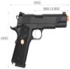 Goldenball X Double Bell M1911 MEU GBB Gas Blowback Airsoft Pistol - Black view 2
