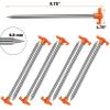 Cheardia 20 Pack Tent Stakes Heavy Duty, 9.75 Inch Yard Stakes Non-Rust Metal Tent Pegs Ground Stakes Tent Spikes for Camping Patio, Garden, Canopies, Grassland, Outdoor, Orange view 2