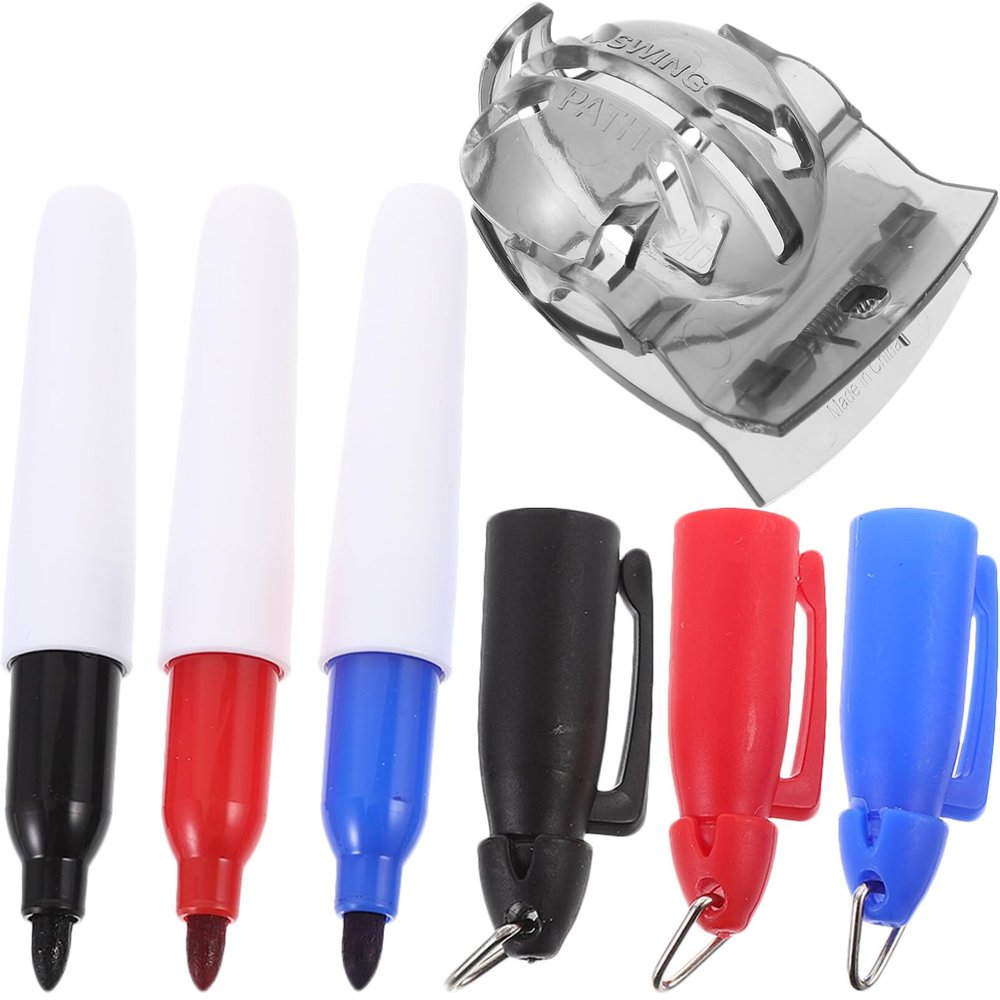 Toddmomy Set of 8 Golf Ball Line Marker Alignment Tool for Golfing Balls Lightweight and Easy to Carry Initials or Symbols