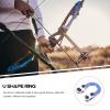BESPORTBLE 1set u Shape Metal Release Buckle for Compound Bows Accessory for Hunting and Practice view 2
