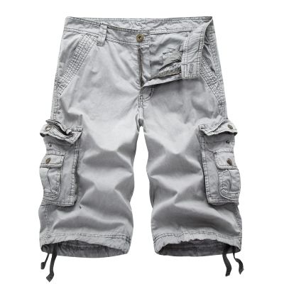 Mesh Gym Shorts Mens Quick Dry Cargo Shorts Fashion Outdoor Multi Pockets Tooling Shorts Stylish Casual Cotton Linen Solid Shorts Men Shorts 5 Inch Gray 4X