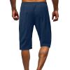 6 Inch Shorts Golf Shorts Men 9 Inch Inseam Loose Comfy Cotton Linen Drawstring Shorts Summer Beach Elastic Waist Shorts Work 7 Inch Inseam Shorts Men Stretch Navy 5X view 3