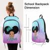MyPupSocks Customize Book Bag School Backpack for Girls Princess With Pink Bow Personalized Waterproof Laptop Bag for School Travel Casual Book Bag view 4