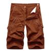 Shorts for Men 9 Inch Khaki Cargo Shorts for Men 2023 Casual Loose Buckle Zipper Multi Pockets Tooling Shorts Regular Fit Outdoor Pants Linen Shorts for Women 9 Inch Inseam Red 5X view 1