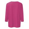 3/4 Sleeve T Shirts for Women Summer Blouse V Neck Blouses for Women Dressy Casual Workout Womens Tops Cute Black Tops Womens Tshirts Graphic Plus Size Tshirts for Women view 4