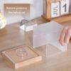 Baseball Display Case with Engraving, UV Protected Acrylic Storage Box, Wood Stand (Beech Wood, Silver-Engraving) view 3