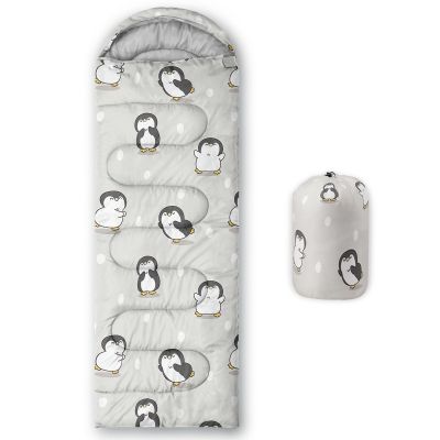 Axolotl Funny Penguin Sleeping Bag for Kids AdultsLightweight Warm Cold Weather Cute Penguin Sleeping Bags,Waterproof Portable Sleeping Bag for Camping Outdoor,Backpacking Camping Sleeping Bag,White