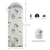 Axolotl Funny Penguin Sleeping Bag for Kids AdultsLightweight Warm Cold Weather Cute Penguin Sleeping Bags,Waterproof Portable Sleeping Bag for Camping Outdoor,Backpacking Camping Sleeping Bag,White view 3