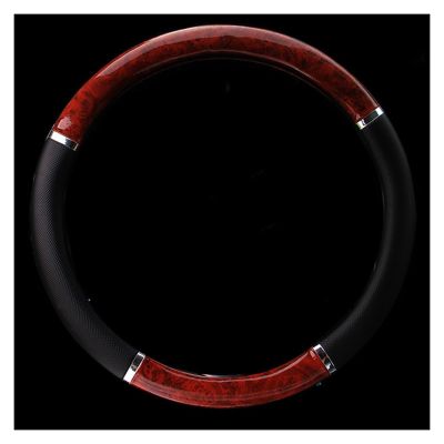 FUERU Car Steering Wheel Cover Set Car Steering Wheel Cover Crystal Leather Grip Comfortable Car Interior Decorative Accessories (Color : 4#)