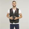 OU YA WOLF Men's Lightweight Utility Casual Travel Fishing Safari Multi Pocket Outdoor Vest XX-Large Black view 2