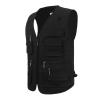 OU YA WOLF Men's Lightweight Utility Casual Travel Fishing Safari Multi Pocket Outdoor Vest XX-Large Black view 3