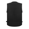 OU YA WOLF Men's Lightweight Utility Casual Travel Fishing Safari Multi Pocket Outdoor Vest XX-Large Black view 4