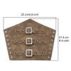 1 Pair Medieval Faux Leather Buckle Arm Bracers Knight Arm Gauntlet Wristband,Retro Viking Renaissance Arm Guards view 2