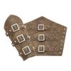 1 Pair Medieval Faux Leather Buckle Arm Bracers Knight Arm Gauntlet Wristband,Retro Viking Renaissance Arm Guards view 4