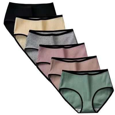 Ayshie Teen Girls Cotton Underwear 6 Pack Comfort Lace Trim Briefs Panties (US, Alpha, Medium, Regular, Multicolor-2)
