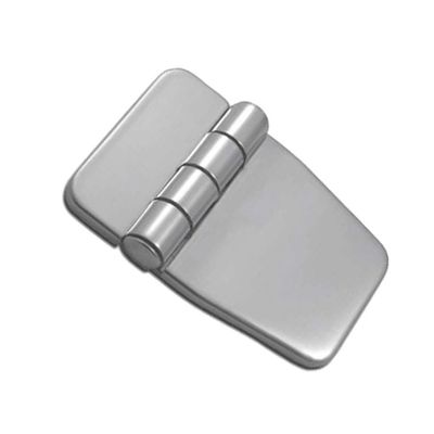 304 Stainless Steel Marine Boat RV Cabin Door Strap Hinge with Cover, Cabinet Hardware Flush Mount Folding Hinges Cleats Chocks