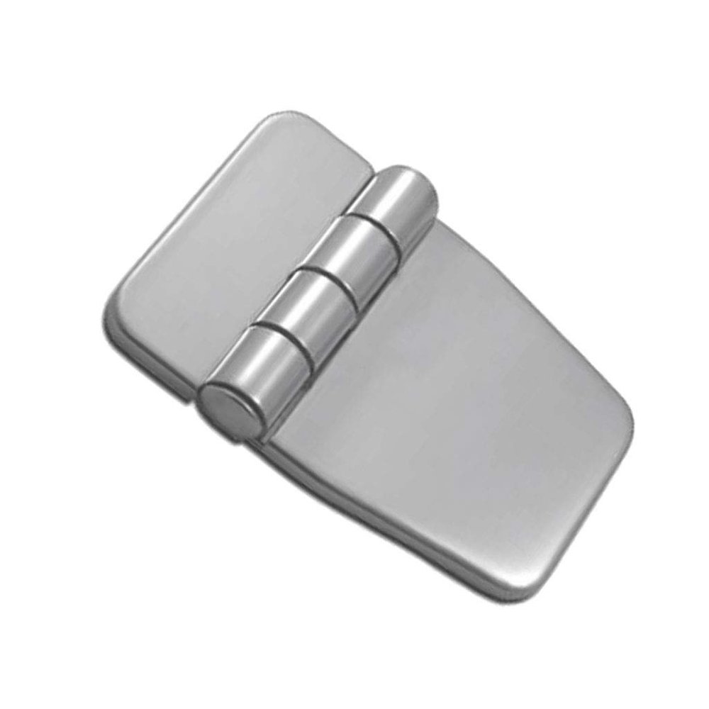 304 Stainless Steel Marine Boat RV Cabin Door Strap Hinge with Cover, Cabinet Hardware Flush Mount Folding Hinges Cleats Chocks