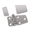 304 Stainless Steel Marine Boat RV Cabin Door Strap Hinge with Cover, Cabinet Hardware Flush Mount Folding Hinges Cleats Chocks view 2
