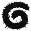 FeelfunFeather Black Feather Boa - 45g 2 Yards Turkey Boas Feathers for Party Bulk Wedding Concert Carnival Halloween Christmas Costume Decoration view 1