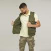 OU YA WOLF Men's Outdoor Multi Pockets Cargo Travel Camera Fishing Safari Utility Vests 3X-Large Green view 3