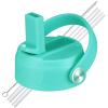 LLCJYYCY Lids with Straw for Hydroflask Wide Mouth 20 32 40 oz, Flex Straw Lid Fit for Hydro Flask Sports Water Bottles, Flexible Handle Replacement Lid Straws Cap Top Accessories (Green) view 1