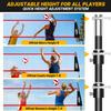 20FT Volleyball Training Net, Height Adjustable Volley Ball Nets for Hitting,Serving Spiking Practice,Portable Volleyball-Net for Beach Indoor Outdoor Bacyard| with Carryingbag & Sandbags view 4