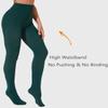 DUCMODA Womens 80 Denier Opaque Tights, Women's Soft Solid Color Footed Pantyhose, High Waist Stocking with 30+ Colors-Forest Green-2XL-3XL view 3