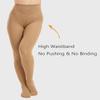 DUCMODA Womens 80 Denier Opaque Tights, Women's Soft Solid Color Footed Pantyhose, High Waist Stocking with 30+ Colors-Suntan-L-XL view 4