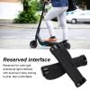 2 Pieces Electric Scooter Handle Sleeve Silicone Prevent Slip Replacement Scooter Handle Bar Grip Cover (Black) view 4
