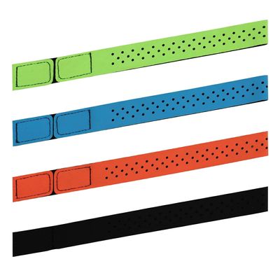 PEUTIER 4pcs Replacement Heart Rate Monitor Bands, 0.8x15.75in 4 Colors Soft Heart Rate Strap Adjustable Armband Strap Heart Rate Monitor Band for OTF Beat Heart Rate Sensor,and for Theory Fitness