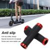 2 Pieces Electric Scooter Handle Sleeve Silicone Prevent Slip Replacement Scooter Handle Bar Grip Cover (Red) view 4