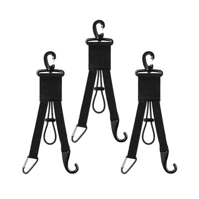 Dongawin Baseball Softball Multi-purpose Hook - 3pcs Fence Mount Nylon & Metal, Holds Bat, Helmet, Gloves, Water Bottle, Up to 25 lbs