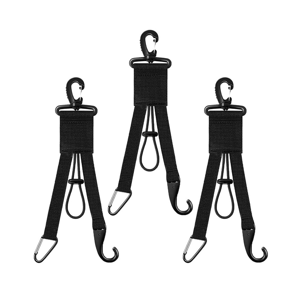 Dongawin Baseball Softball Multi-purpose Hook - 3pcs Fence Mount Nylon & Metal, Holds Bat, Helmet, Gloves, Water Bottle, Up to 25 lbs