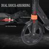 GLDDFDG Folding Kick Scooter for Ages 8 Years And Up, with Dual Brakes System, Adjustable Handlebar,Anti-Slip Rubber Grips, Extra-Wide Deck,PU Wheels(200Mm), Dual Shock Absorber System,220Lb Weight Li view 4