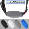 Liliful 16 Pcs Football Chin Strap Cover Football Helmet Chin Pad Cover Compatible With Virtually All Football Helmets (White,Black,Gray,Royal Blue) view 3