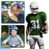 Liliful 16 Pcs Football Chin Strap Cover Football Helmet Chin Pad Cover Compatible With Virtually All Football Helmets (White,Black,Gray,Royal Blue) view 4