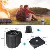 Petgin Portable Outdoor Camping Toilet Kit for Adults,Pop Up Privacy Tent, Camping Folding Toilet, 30 Toilet Bags, Washable Foldable for Travel, RV, Car, Beach, Hiking-Army Green view 3