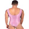 Lejafay Men's One-Piece Bodysuit Wrestling Singlet High Cut Thongs Leotard Workout Gym Romper Pink X-Large view 4