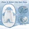 AiWMGL Newborn Baby Bear Outfit Suit 9-12 Months Girls Boys Thickened Fleece Jumpsuit Romper Hooded Winter Snowsuit Clothes view 3