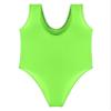 YiZYiF Men Sleeveless One-Piece Mankini Leotard Bodysuit Wrestling Singlet Underwear Romper Swimwear Fluorescent Green X-Large view 1