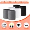 Wettarn 6 Pcs 4 Inch Cotton Elastic Arm Sweatbands - Black, White, Gray (Hiking, Cycling, Tennis, Gymnastics, Basketball, Football, Running) view 4