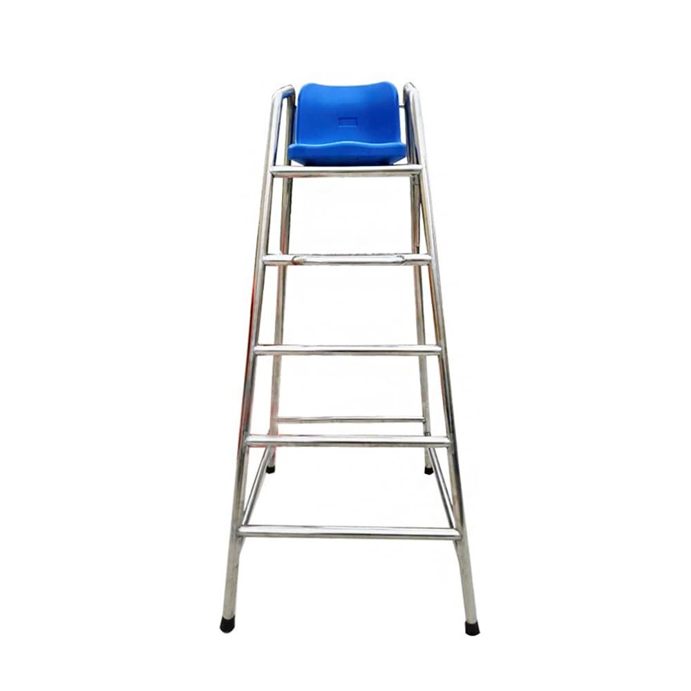 GAGALU Swimming Pool Lifesaving Chair, Referee Observation Seat, Observation Deck, Thickened Stainless Steel Seat, Including Cushion,1.2m,201 Stainless Steel
