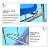 GAGALU Swimming Pool Lifesaving Chair, Referee Observation Seat, Observation Deck, Thickened Stainless Steel Seat, Including Cushion,1.2m,201 Stainless Steel view 4