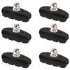 Bike Brake Pads Set, 3 Pairs Road Mountain Bicycle V-Brake Blocks Shoes with Hex Nut and Shims,50mm
