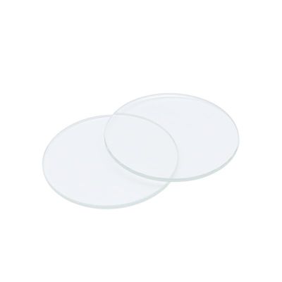 2PCS Thickness 1.0mm Flat Round Mineral Watch Glass Crystal 15mm to 45mm Watch Replacement Glass Lens Mirror Repair Tool (42mm)